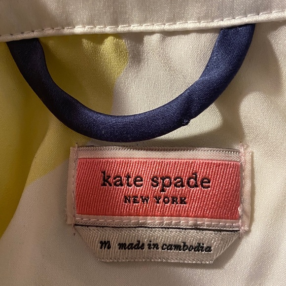 Kate Spade New York Lemon Print Short Satin Pajama Set Size M Lounge Sleepwear - Picture 6 of 6